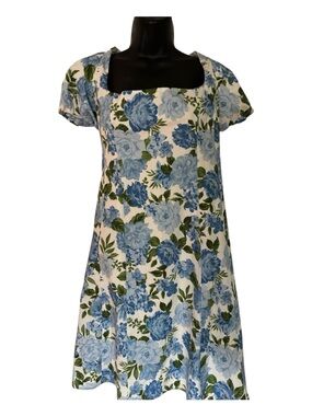 Show Me Your  MuMu floral cotton mini dress Sundress Sz XXL